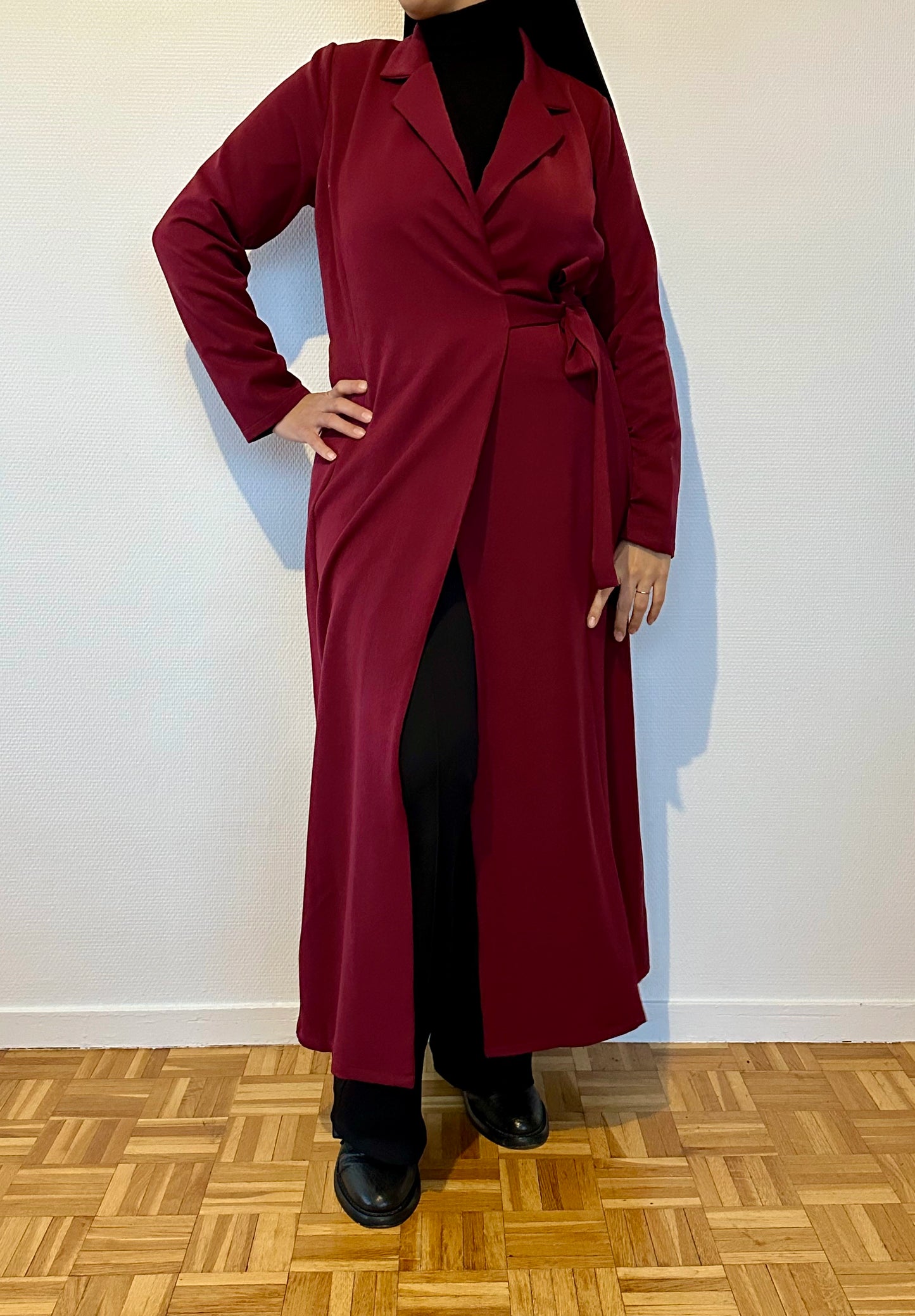 Robe d'allaitement nuance lactée bordeaux