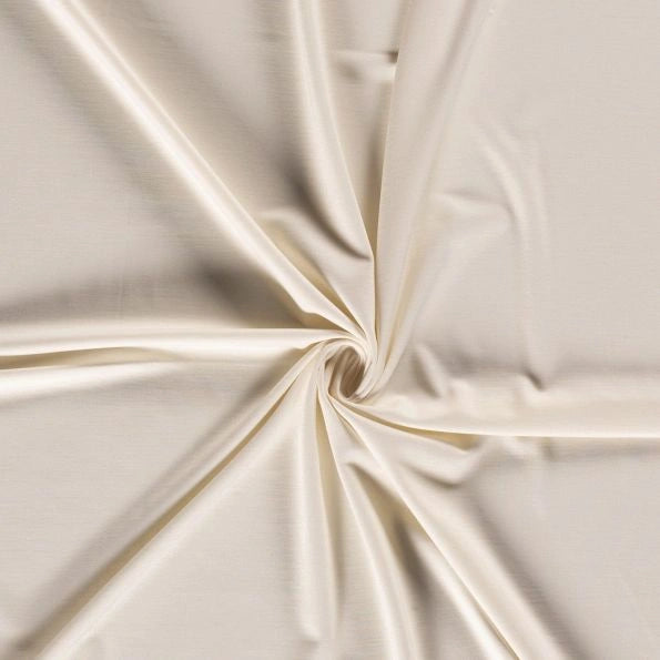 Tissu jersey viscose écru