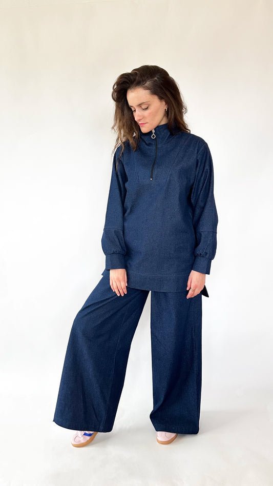 Chemise oversize denim allaitement - Héritage