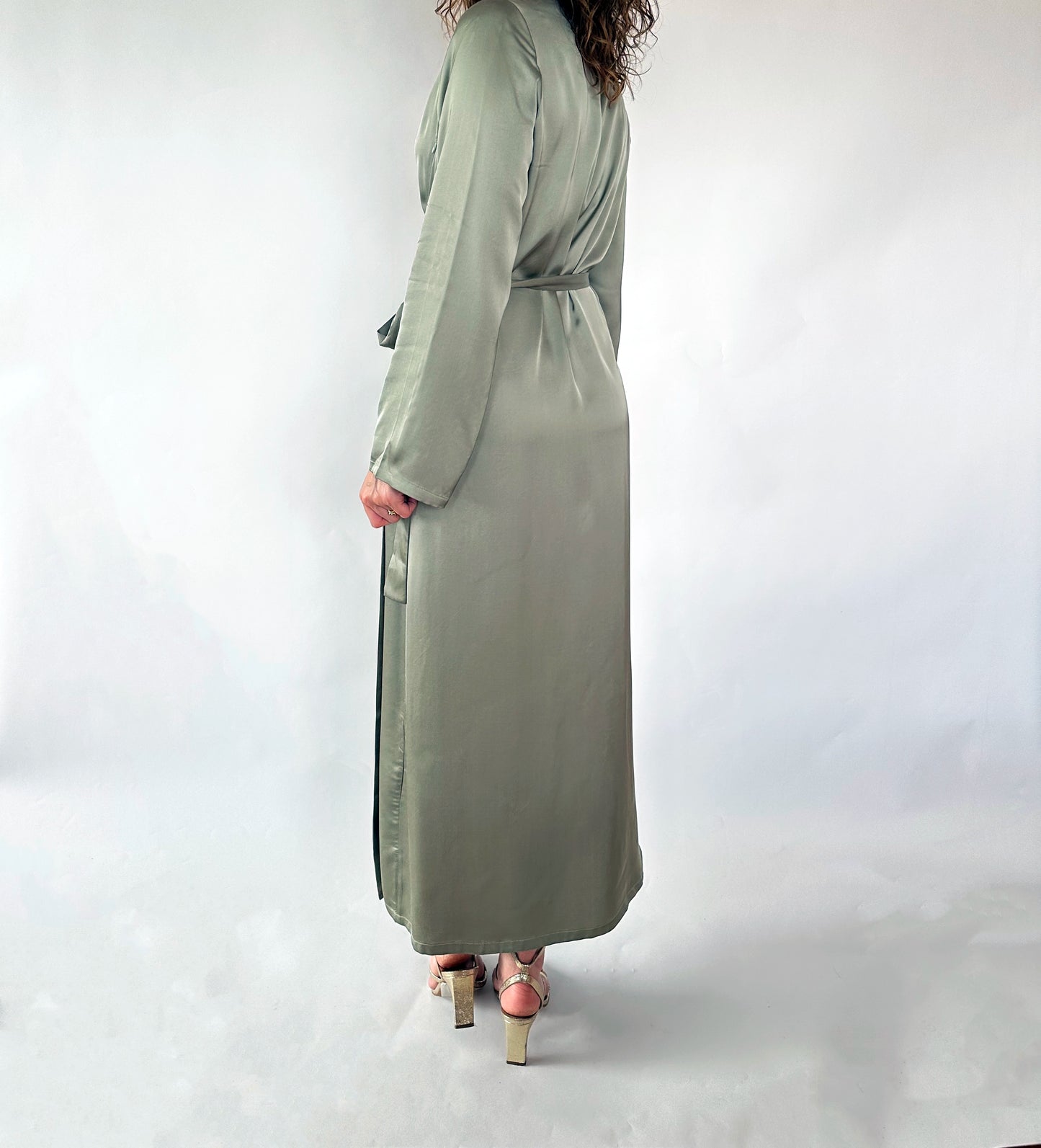 Robe allaitement zip satin cérémonie - Merveille
