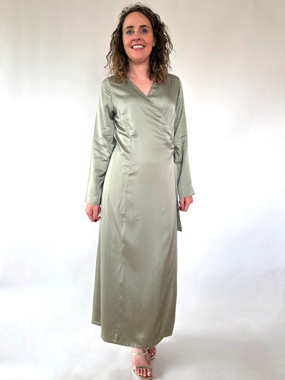 Robe allaitement zip satin cérémonie - Merveille
