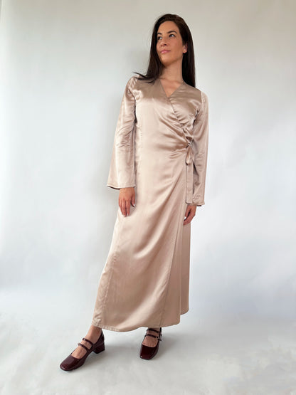 Robe allaitement zip satin cérémonie - Merveille